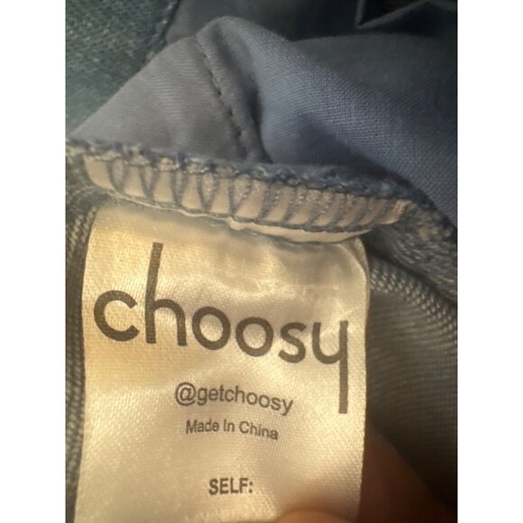 2/$30 NWT Choosy Size 4 Light Blue High-Waisted Tie-Belted Light Denim Pants - Picture 5 of 15